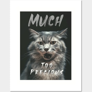 Much Too Precious (talking cat) Posters and Art